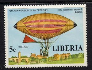 Liberia #803 mint, Zeppelin