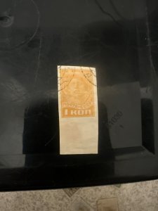 USSR 1923 First Standard Issue - 1k Orange/Yellow - Worker Portrait -