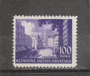 Croatia  Scott#  48  MH  (1941 Banjaluka)