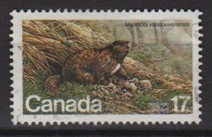 Canada 1981 Scott 883 used - 17c Endangered Wildlife, Marmot