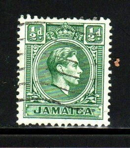 JAMAICA #116  1938  1/2p KING GEORGE VI             F-VF USED