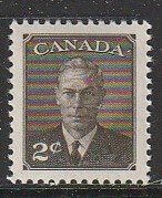1950 Canada - Sc 290 - MH VF - 1 single-King George VI Postes-Postage omitted