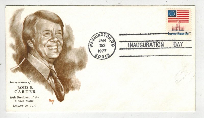 JIMMY CARTER PRESIDENT 1977 INAUGURATION DAY JEC-122 Marg Cachet Washington DC