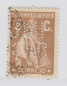 Perfin Portugal Stamp Used A20P31F2047