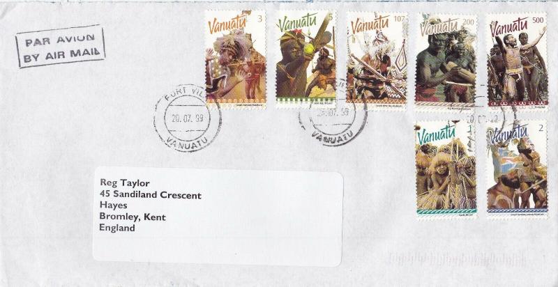 Vanuatu 1999 Dancers FDC Unadressed VGC