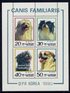 Korea, North 1990, Dogs 4v m/s, MNH