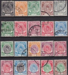 Malaya - Perlis 1951-1955 SC 7-27 Used