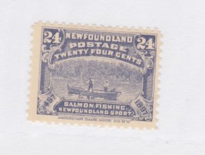 NEWFOUNDLAND #71 F-VF NH  fishing salmon