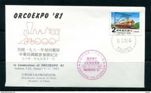 China 1981 Cover Special cancel  ORCOEXPO 81  12201