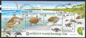 PITCAIRN ISLANDS SGMS775 2008 GREEN TURTLES FINE USED