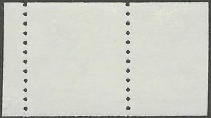 USA, stamp, Scott#3044, mint, never hinged, Perf error, mis perf, 0.01cent. pair