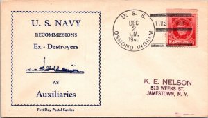 USS Osmond Ingram - 12.2.1940 - USN Recommissions Ex Destroyers - F51550