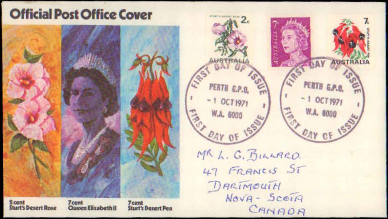 Australia, Worldwide First Day Cover, Flowers