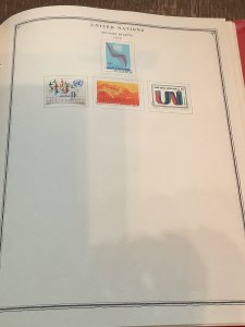 United Nations accumulation on album pages, used