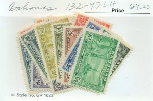 BAHAMAS #132-47, Mint Lightly Hinged, Scott $64.00
