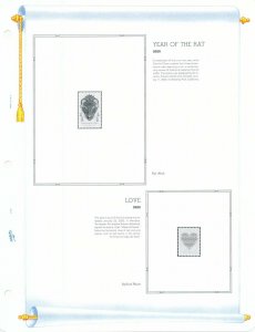 WHITE ACE 2020 US Commemorative Plate Blocks Album Simplified Supplement PB-72s 
