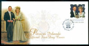 Pitcairn Is 2005 Royal Wedding, Charles & Camilla FDC lot80655