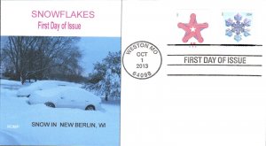 #4808 Snowflakes Romp FDC