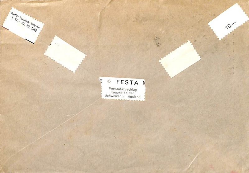 Switzerland 1959, envelope from Flüeli Ranft to Euskirchen