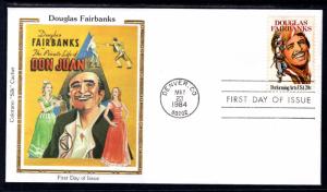 US 2088 Douglas Fairbanks Colorano U/A FDC