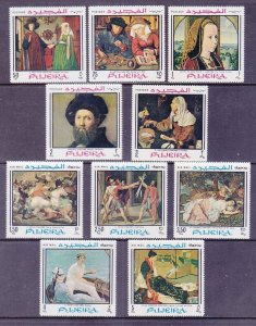 Fujeira Mi 224-233 MNH 1968 Painting Full set of 10 w/Airmails VF