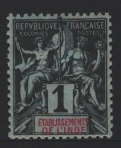 French India Sc#1 MH