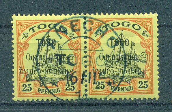 Togo sc# 159 pair used cat value $185.00