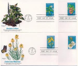 1783-1786: Set of Four Endangered Flora, Fleetwood, UA