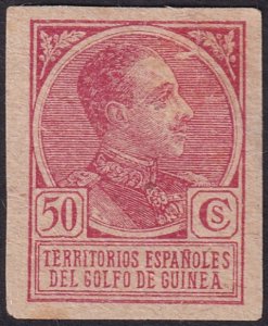 Spanish Guinea 1919 Sc 167 imperf variety MNG(*)