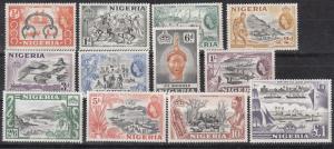 Nigeria Scott 80-91 Mint hinged (Catalog Value $74.85)