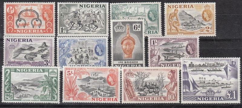 Nigeria Scott 80-91 Mint hinged (Catalog Value $74.85)