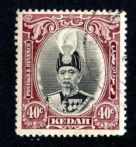 1937 Kedah  Sc# 50 used cv $16 ( 8024 BCXX )