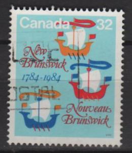 Canada 1984 - Scott 1014 used - 32c, New Brunswick