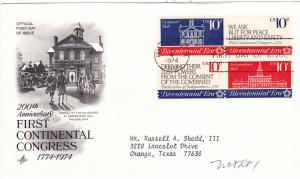 United States 1546a Set FDC American Bicentennial (C)