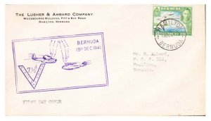 Bermuda Scott 121D Typewritten Address.