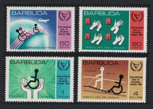 Barbuda Intl Year for Disabled people 4v 1981 MNH SG#576-579