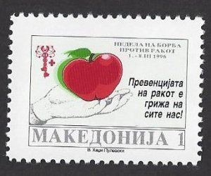 Macedonia #RA78 & 79 MNH set, single c/w SS, Red Cross, issued 1996