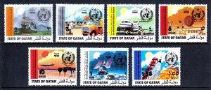 QATAR — SCOTT 347-353 — 1973 METEOROLOGY SET — MNH — SCV $37