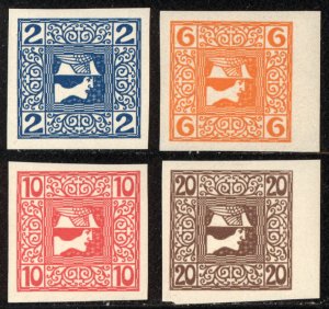 Austria 1908 P15-18 MNH