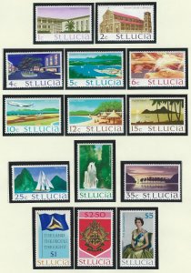 St. Lucia  short set mnh  sc# 261-274 missing 274a