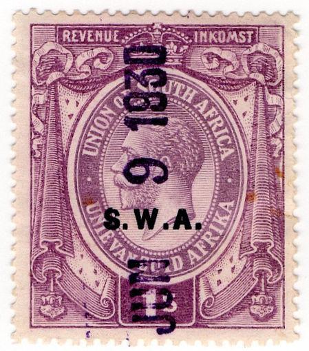 (I.B) South-West Africa Revenue : Duty Stamp 1/-