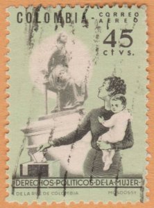 AIRMAIL STAMP FROM COLOMBIA 1963. SCOTT # C449. USED. # 4