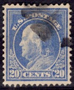 US Stamp #419 20 Cents Franklin USED SCV $17.50