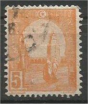 TUNISIA, 1921, used 5c, Mosque Scott 33