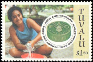 Tuvalu #689-692, Complete Set(4), 1995, Never Hinged