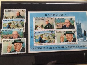 Sir Winston Churchill Barbuda mint never hinged stamps A13506