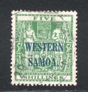 Samoa, Scott #196   VF, Used, 5sh green, CV $18.00 ..... 5480061