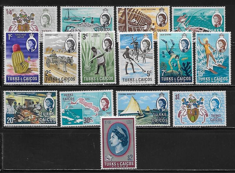 Turks & Caicos 217-30 Various set MNH