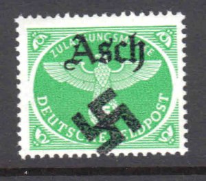 GERMANY MQ2 ASCH LOCAL FELDPOST OVERPRINT OG NH F-VF BEAUTIFUL GUM