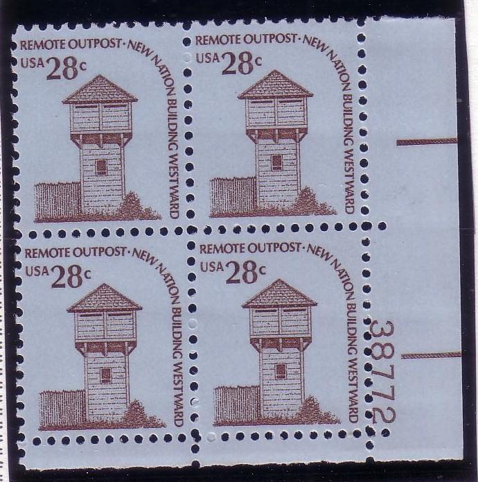 Plt Blk Sc# 1604 Fort Nisqually Wash. MNH #38772 LR